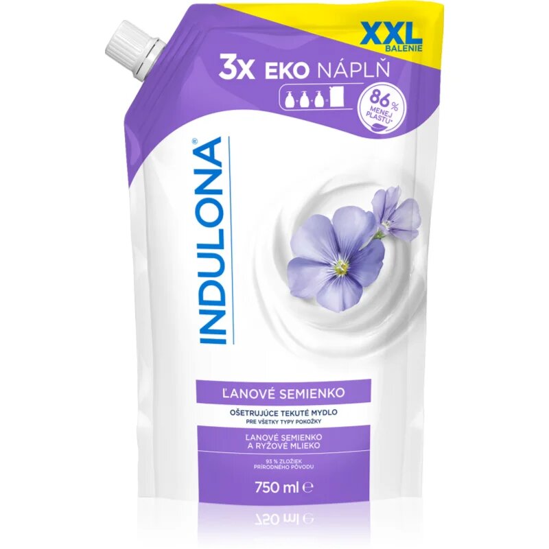 Indulona Linseed tekoče milo nadomestno polnilo 750 ml