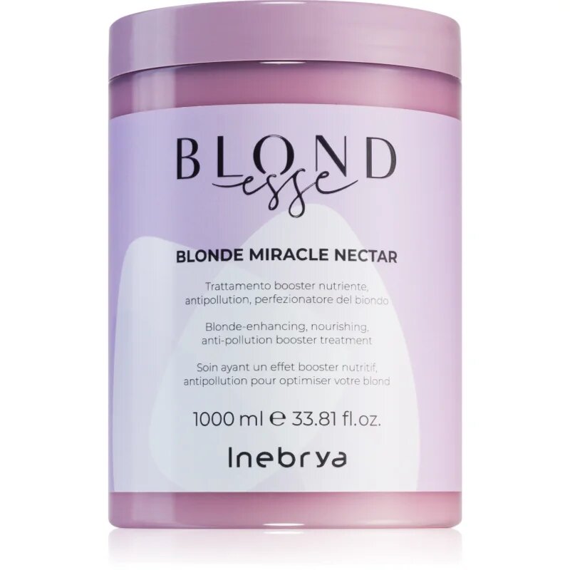 Inebrya BLONDesse Blonde Miracle Nectar globinsko hranilna kura za blond lase 1000 ml