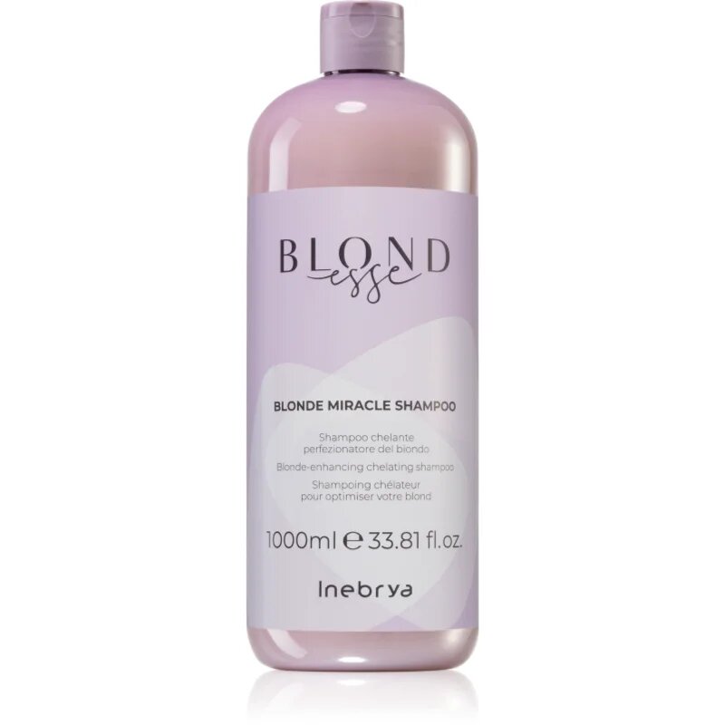 Inebrya BLONDesse Blonde Miracle Shampoo čistilni razstrupljevalni šampon za blond lase 1000 ml