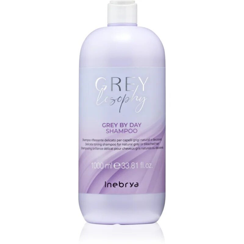 Inebrya Greylosophy Grey By Day Shampoo šampon za toniranje za sive lase 1000 ml
