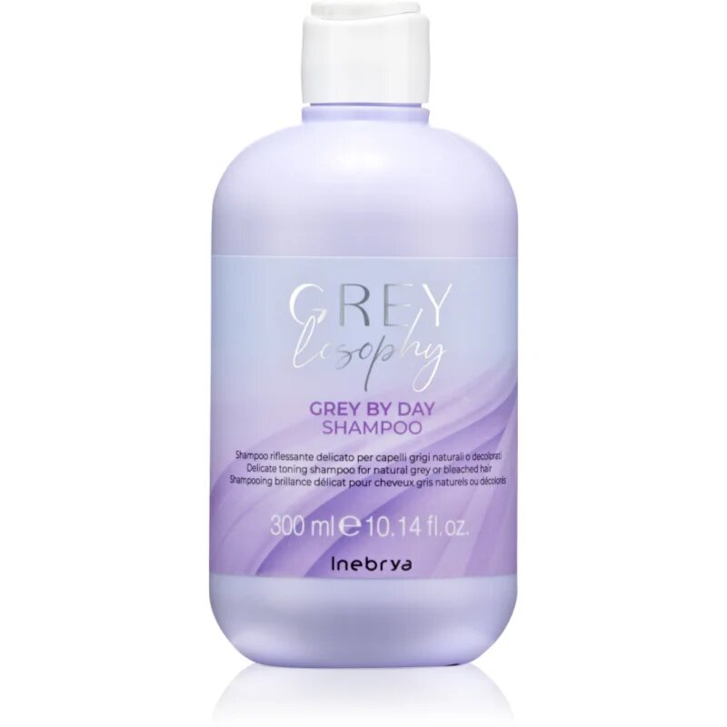 Inebrya Greylosophy Grey By Day Shampoo šampon za toniranje za sive lase 300 ml