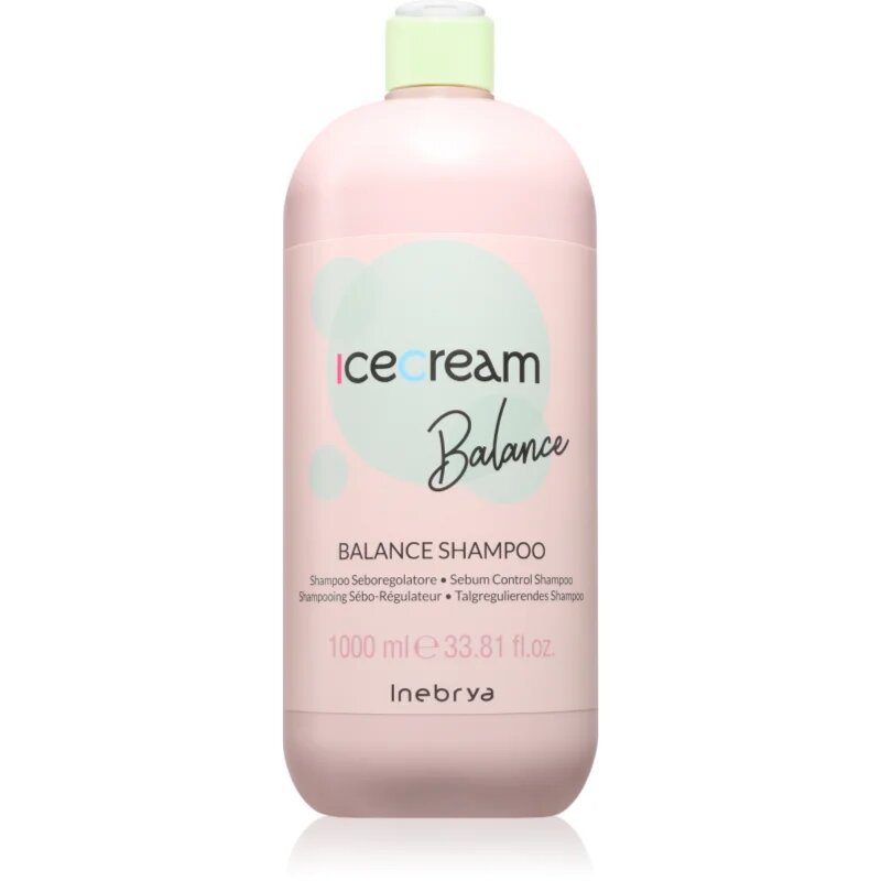 Inebrya Ice Cream Balance Shampoo šampon za mastne lase 1000 ml