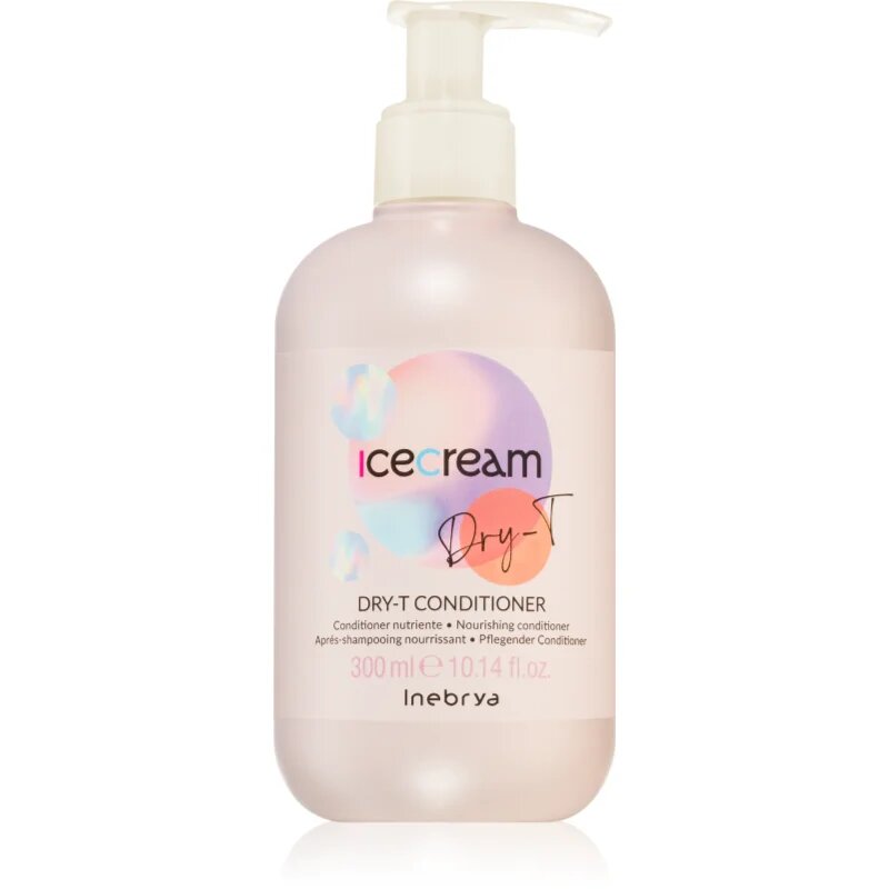 Inebrya Ice Cream Dry-T Conditioner revitalizacijski balzam za suhe in poškodovane lase 300 ml