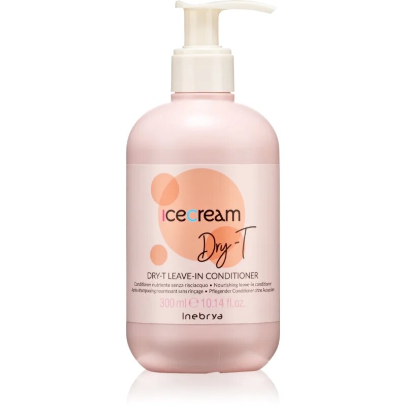 Inebrya Ice Cream Dry-T Leave-in Conditioner balzam brez spiranja 300 ml