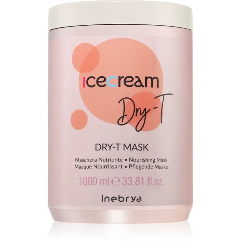 Inebrya Ice Cream Dry-T Mask hranilna maska za suhe obremenjene lase 1000 ml