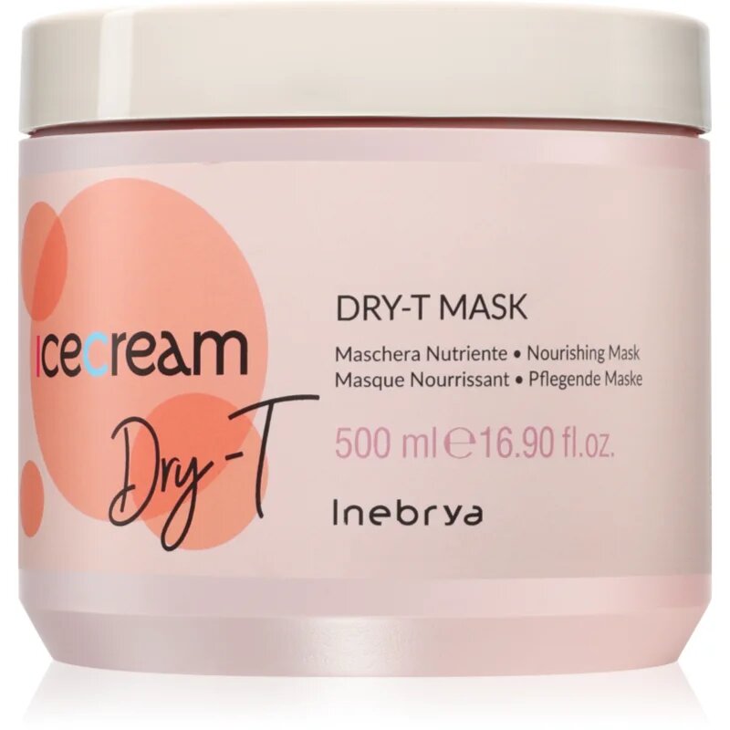 Inebrya Ice Cream Dry-T Mask hranilna maska za suhe obremenjene lase 500 ml