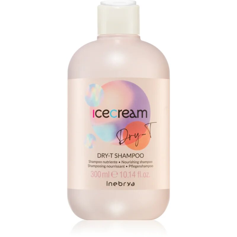 Inebrya Ice Cream Dry-T Shampoo hranilni šampon za suhe in poškodovane lase 300 ml
