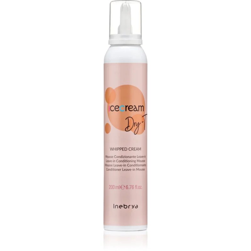 Inebrya Ice Cream Dry-T Whipped Cream vlažilna pena za lase 200 ml