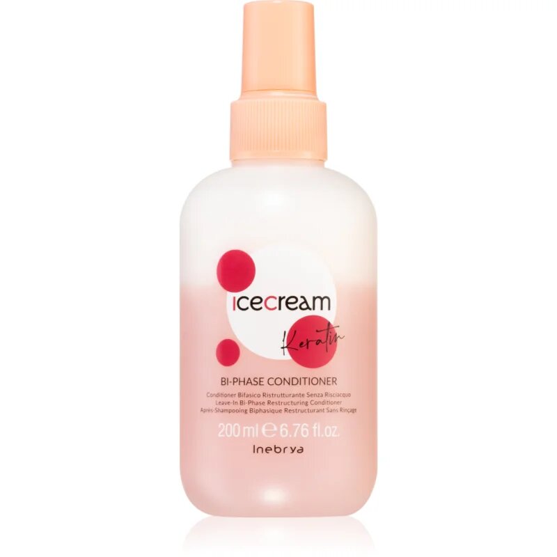 Inebrya Keratin dvofazni balzam brez spiranja s keratinom 200 ml