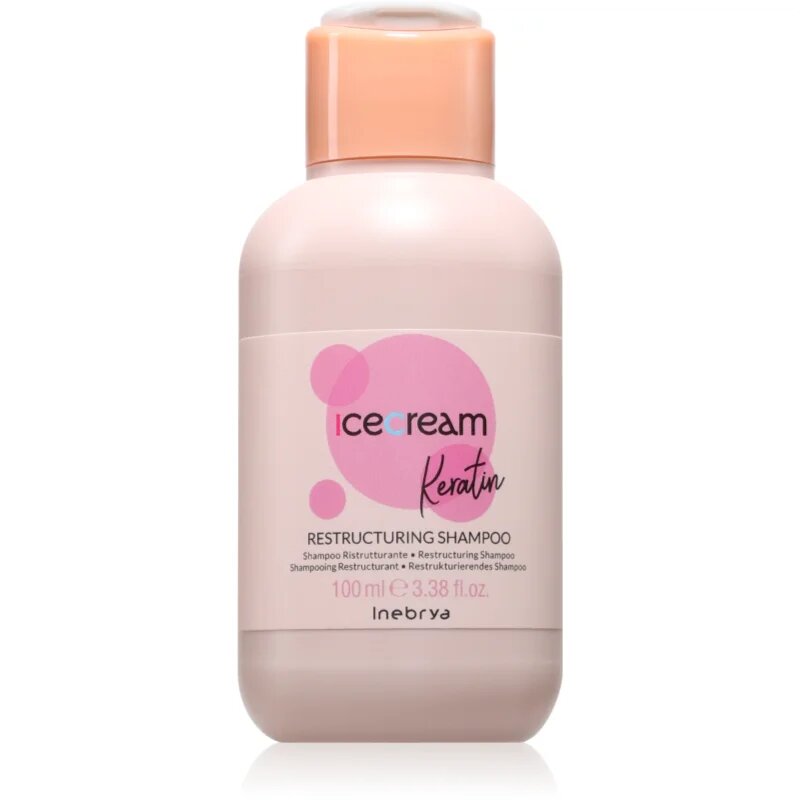 Inebrya Keratin Restructuring Shampoo šampon za prestrukturiranje las s keratinom 100 ml