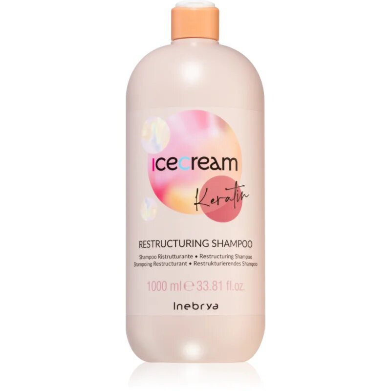Inebrya Keratin Restructuring Shampoo šampon za prestrukturiranje las s keratinom 1000 ml
