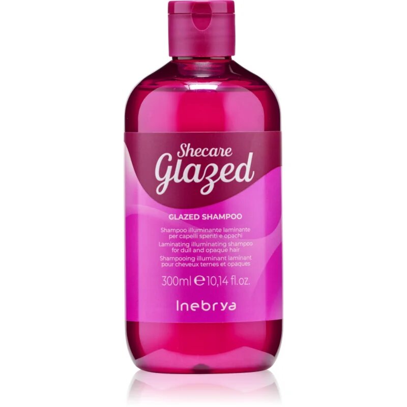 Inebrya Shecare Glazed Shampoo osvetljevalni šampon za sijaj in mehkobo las 300 ml