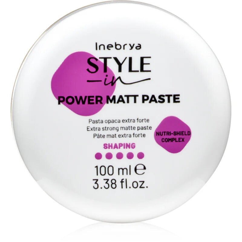 Inebrya Style-In Power Matt Paste mat stiling pasta za lase 100 ml