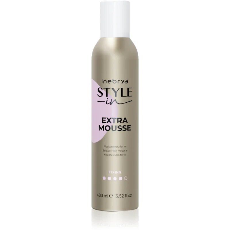 Inebrya Style-In Style-In Extra Mousse penasti utrjevalec za lase z ekstra močnim utrjevanjem 400 ml