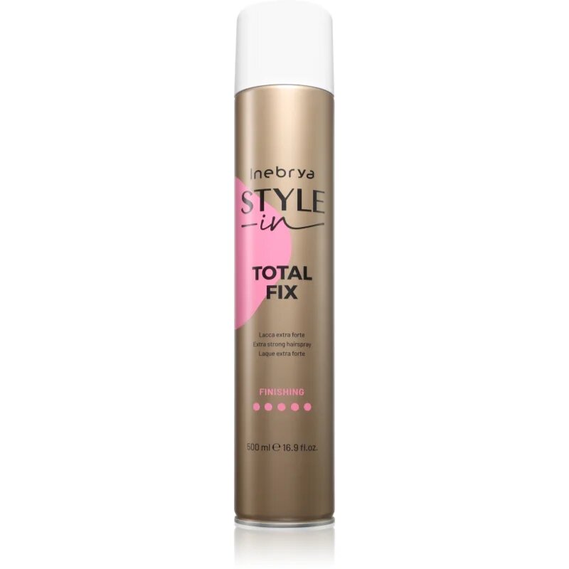 Inebrya Style-In Total Fix ekstra močan lak za lase 500 ml