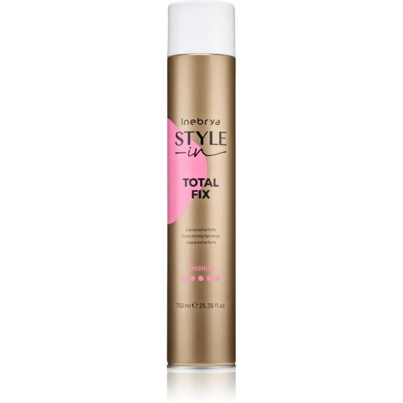Inebrya Style-In Total Fix ekstra močan lak za lase 750 ml