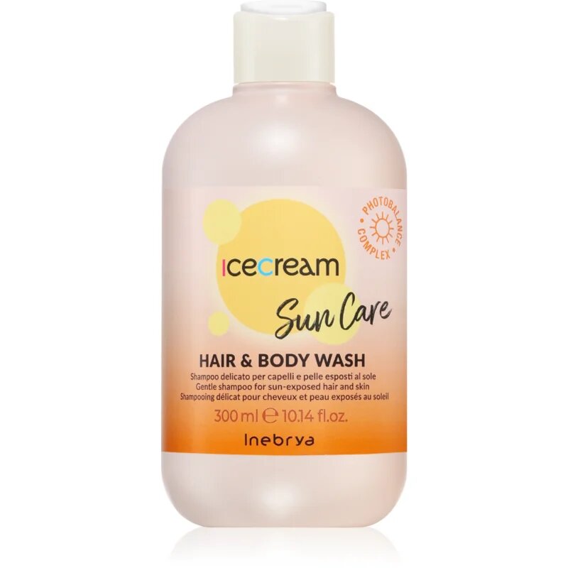 Inebrya Sun Care Hair & Body Wash nežni šampon za telo in lase 300 ml