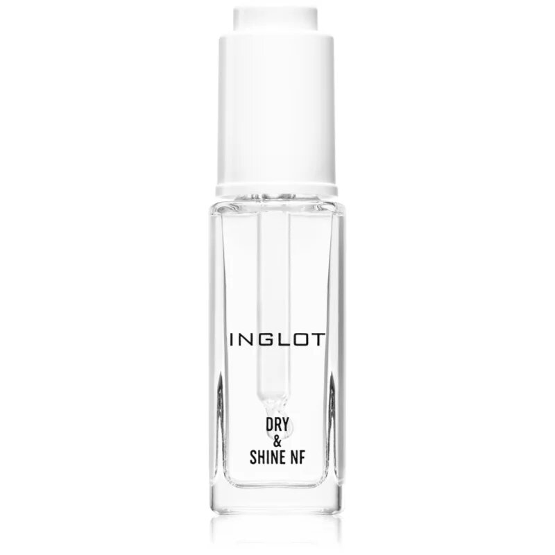 Inglot Dry & Shine NF nadlak za nohte za pospešitev sušenja laka s pipeto 9 ml