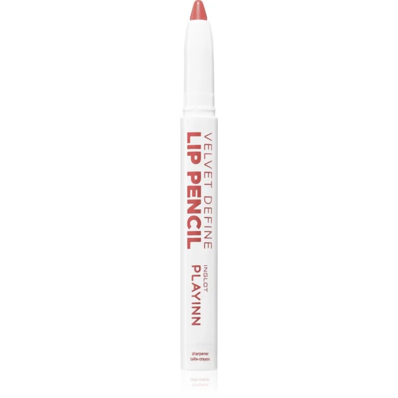 Inglot PlayInn Velvet Define Lip Pencil intenzivni svinčnik za ustnice odtenek BLUSHING ESPRESSO 64 1.6 g