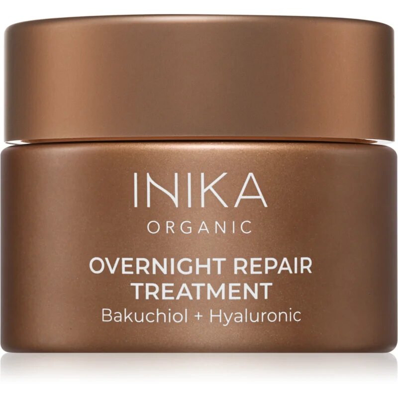 Inika Organic Overnight Repair Treatment nočna regeneracijska maska za intenzivno hidracijo 50 ml
