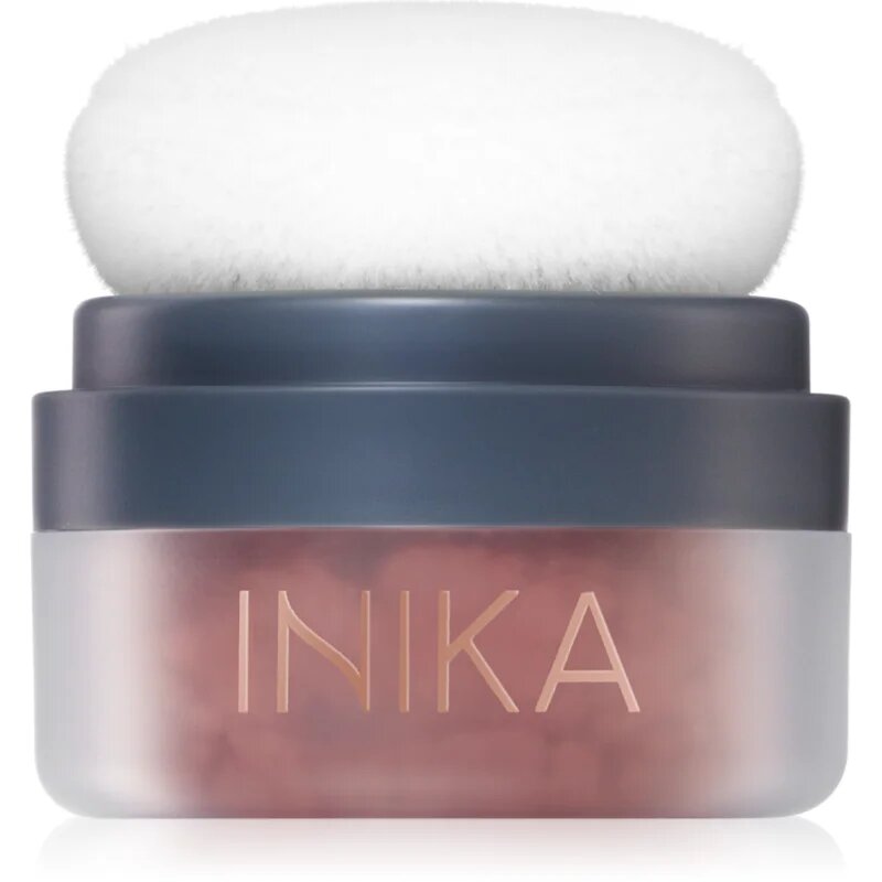 Inika Organic Puff Pot mineralno rdečilo v prahu odtenek Rosy Glow 3 g