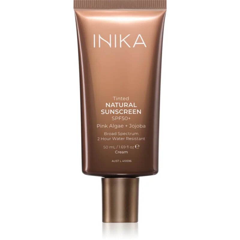 Inika Organic Tinted Natural Sunscreen tonirana krema za sončenje SPF 50+ 50 ml
