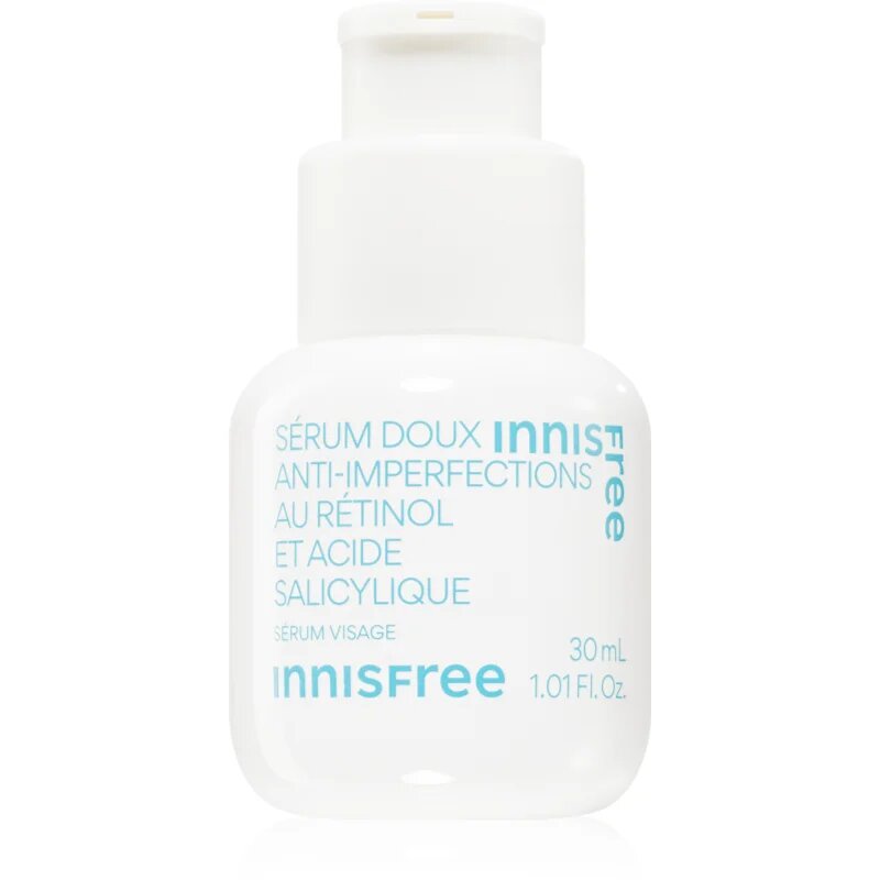 innisfree Gentle Retinol Salicylic Anti-Blemish Serum pomirjajoči serum za obraz proti nepravilnostim na aknasti koži 30 ml