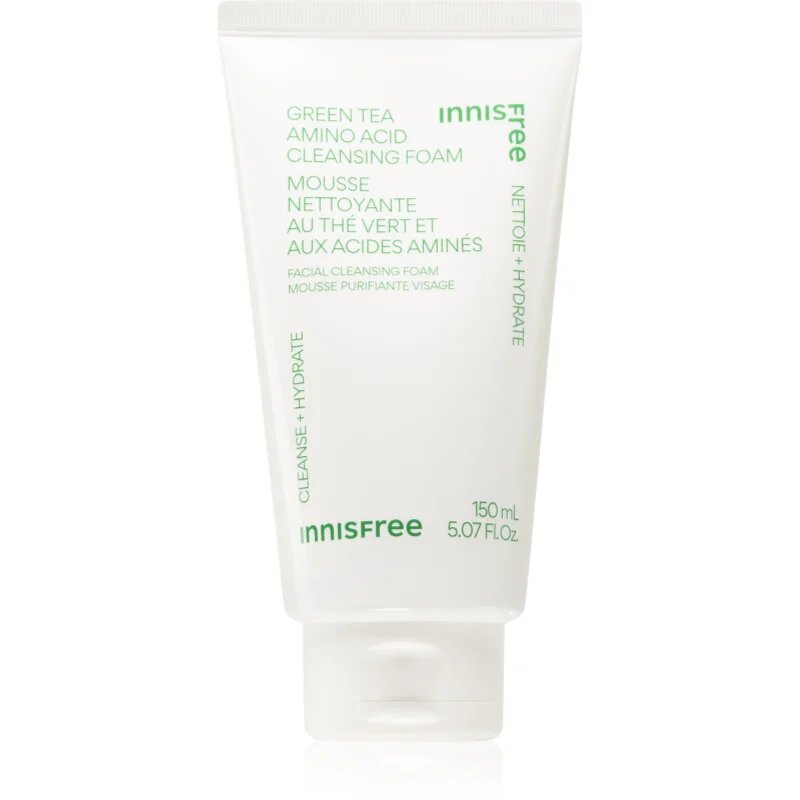 innisfree Green Tea Amino Acid Cleansing Foam nežna čistilna pena z vlažilnim učinkom 150 ml