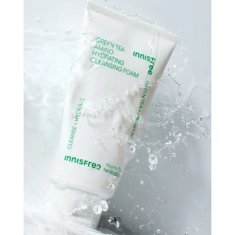 innisfree Green Tea Amino Acid Cleansing Foam nežna čistilna pena z vlažilnim učinkom 150 ml