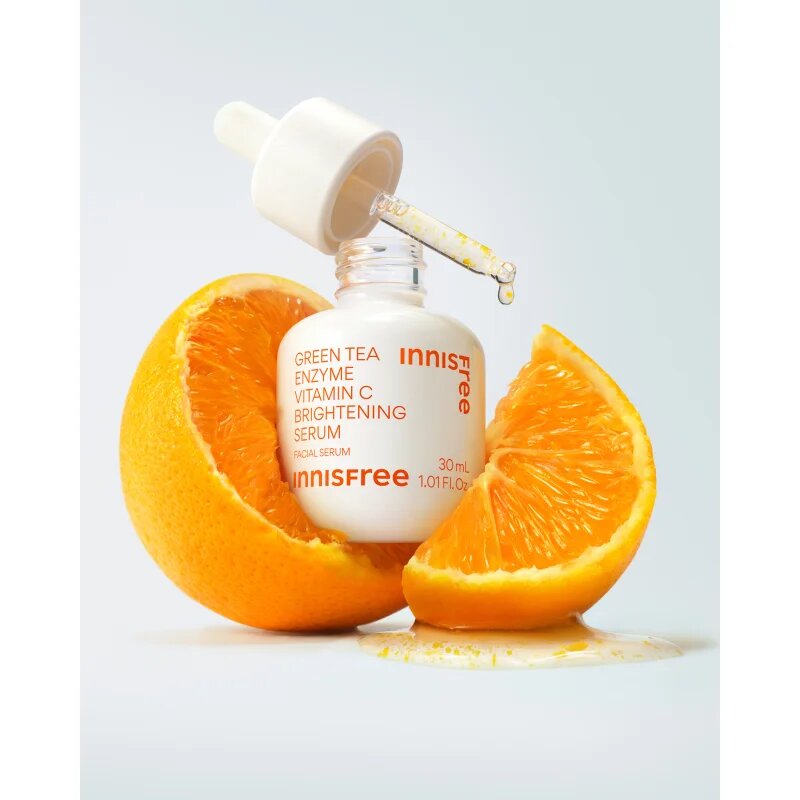 innisfree Green Tea Enzyme Vitamin C Brightening Serum posvetlitveni serum z vitaminom C za poenotenje tona kože 30 ml