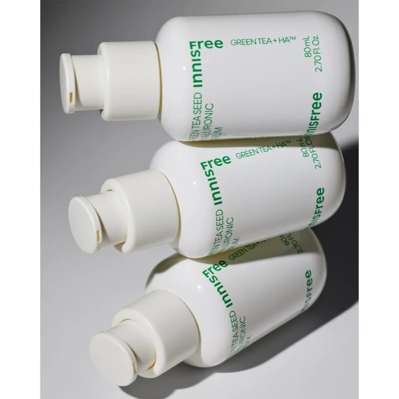 innisfree Green Tea Seed Hyaluronic Serum pomirjajoči serum za obraz za osvetljevanje kože in hidratacijo 80 ml