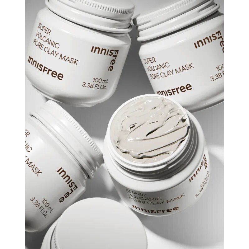 innisfree Super Volcanic Pore Clay Mask čistilna maska za obraz iz ilovice za glajenje kože in zmanjšanje por 100 ml