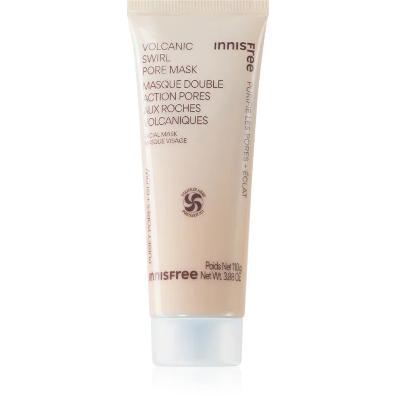 innisfree Volcanic Swirl Pore Mask maska iz ilovice za hidracijo kože in zmanjšanje por 110 g