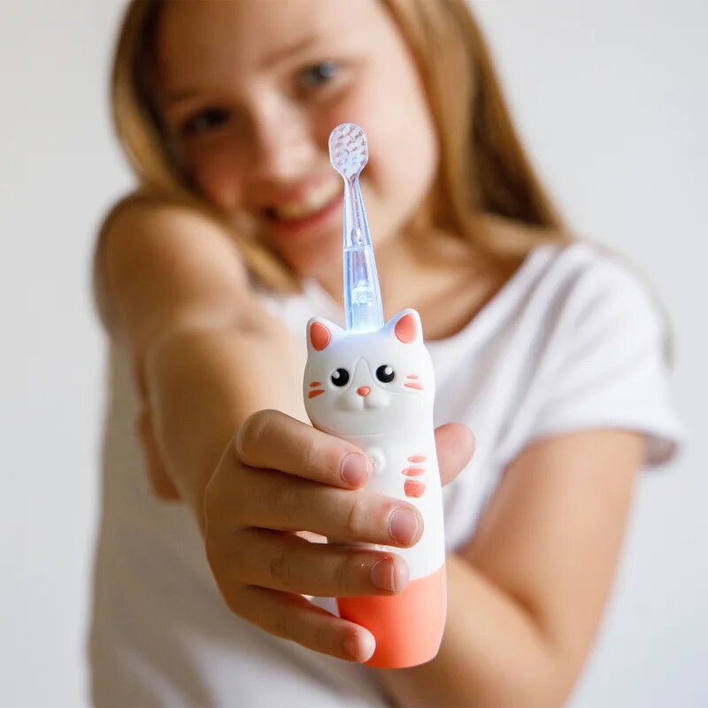 innoGIO GIOcat sonična zobna ščetka za otroke White 1 kos