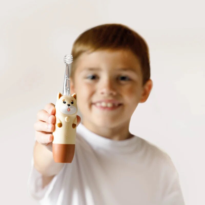 innoGIO GIOdog sonična zobna ščetka za otroke Brown 1 kos
