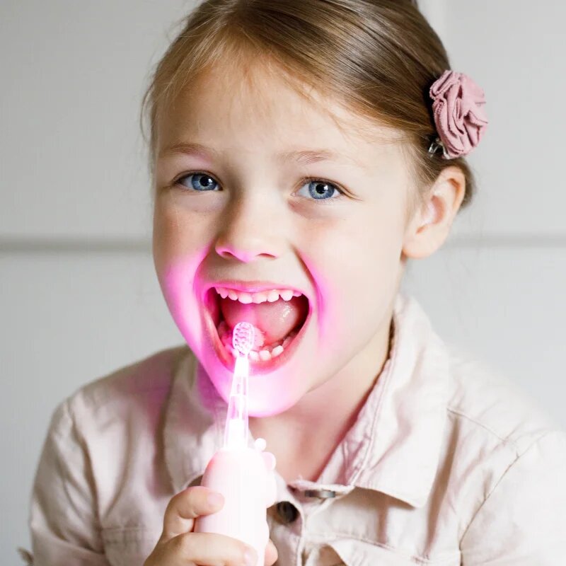 innoGIO GIOGiraffe Sonic Toothbrush sonična zobna ščetka za otroke Pink 1 kos