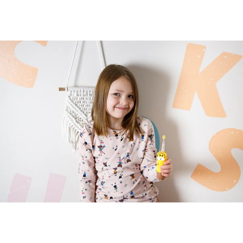 innoGIO GIOGiraffe Sonic Toothbrush sonična zobna ščetka za otroke Yellow 1 kos