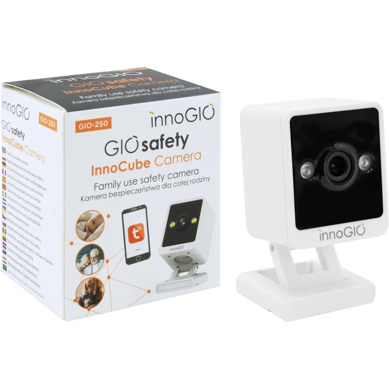innoGIO GIOSafety InnoCube GIO-250 brezžična pametna notranja kamera 1 kos