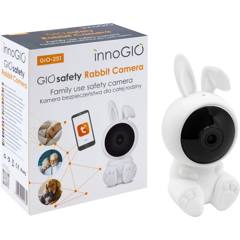 innoGIO GIOSafety Rabbit brezžična pametna notranja kamera 1 kos