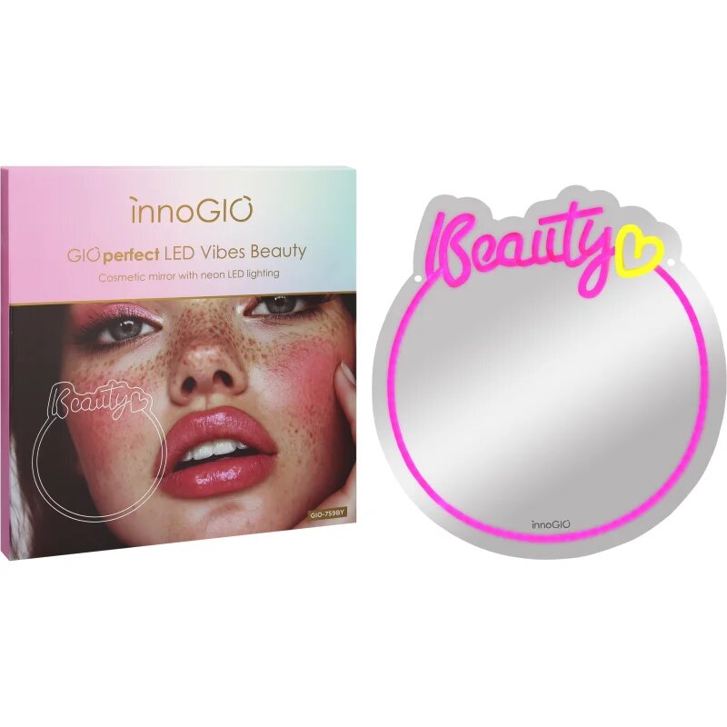 innoGIO Vibes Beauty GIO-759BY kozmetično ogledalce z LED-osvetlitvijo 325 cm x 34cm x 1cm 1 kos