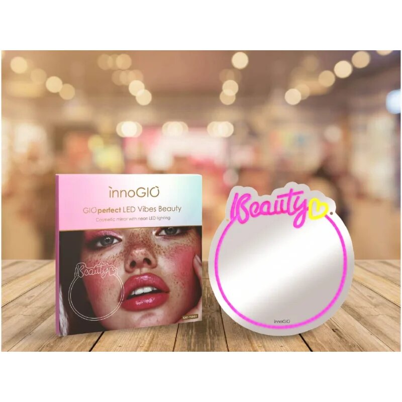 innoGIO Vibes Beauty GIO-759BY kozmetično ogledalce z LED-osvetlitvijo 325 cm x 34cm x 1cm 1 kos