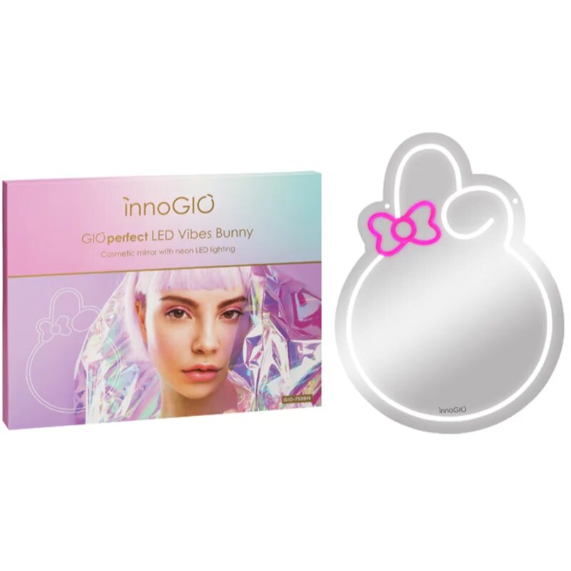innoGIO Vibes Bunny GIO-759BN kozmetično ogledalce z LED-osvetlitvijo 30 cm x 40cm x 1cm 1 kos