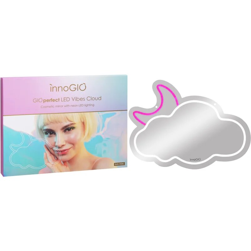 innoGIO Vibes Cloud GIO-759C kozmetično ogledalce z LED-osvetlitvijo 41cm x 28cm x 1cm 1 kos