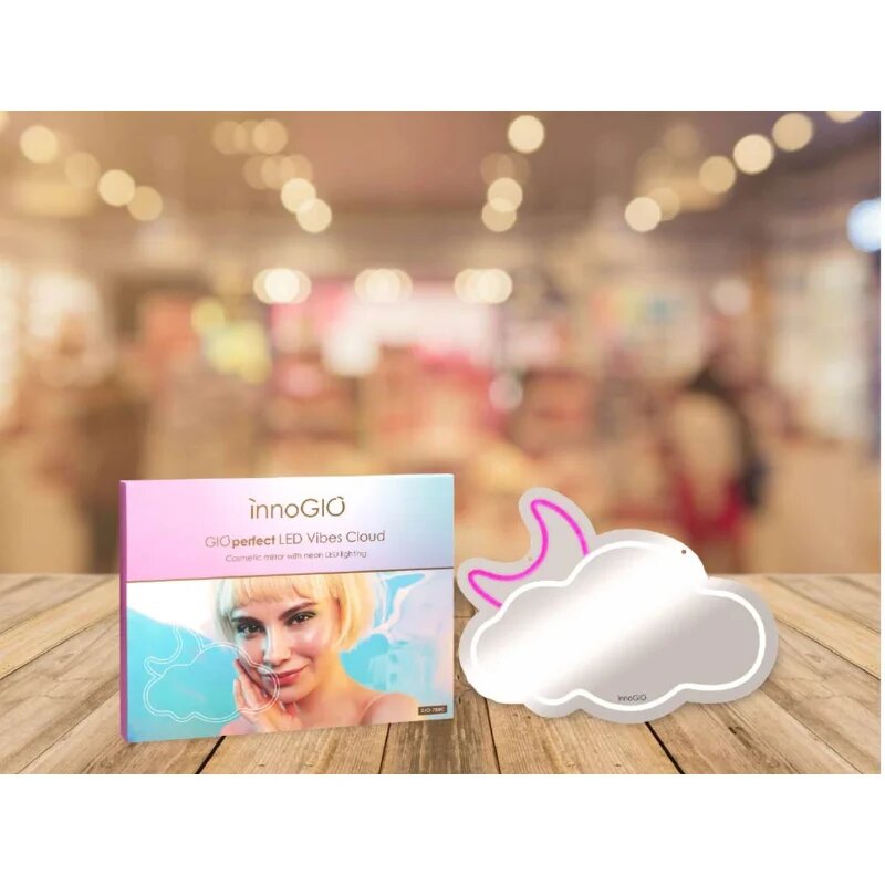innoGIO Vibes Cloud GIO-759C kozmetično ogledalce z LED-osvetlitvijo 41cm x 28cm x 1cm 1 kos