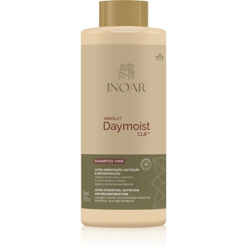 INOAR Absolut Daymoist CLR™ intenzivno vlažilni šampon za suhe in barvane lase 800 ml