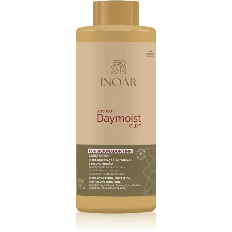 INOAR Absolut Daymoist Conditioner vlažilni balzam za poškodovane in kemično obdelane lase 800 ml