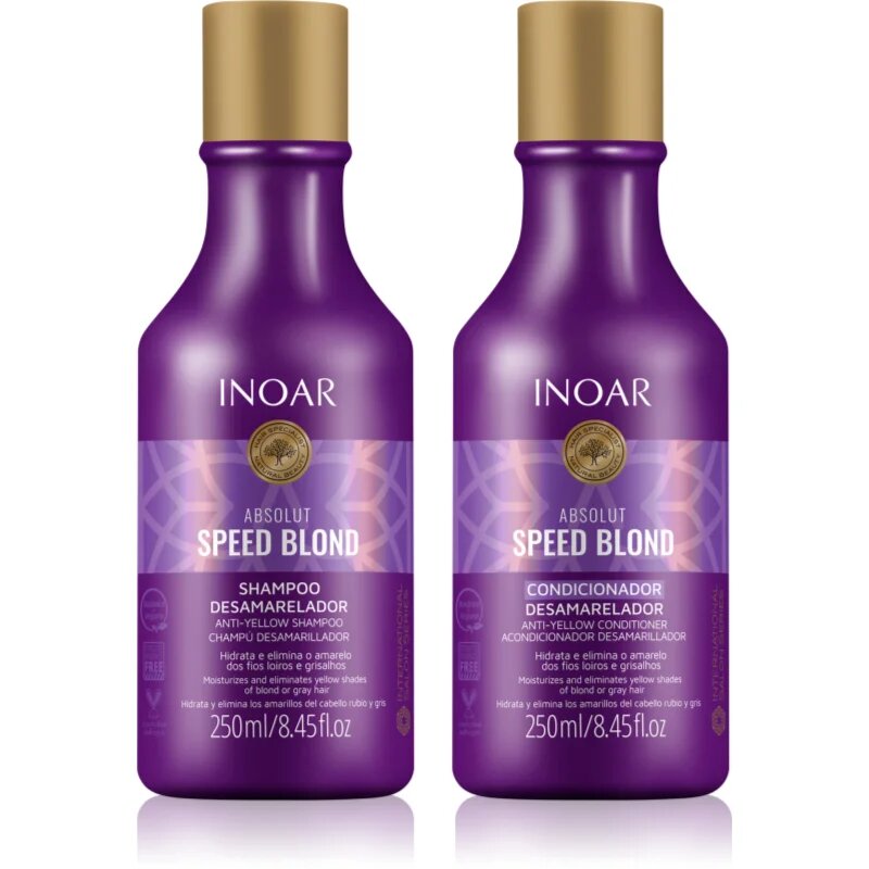 INOAR Absolut Speed Blond set za blond lase 2x250 ml