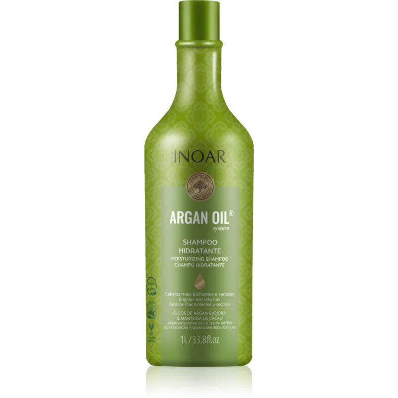 INOAR Argan Oil System šampon za glajenje las 1000 ml