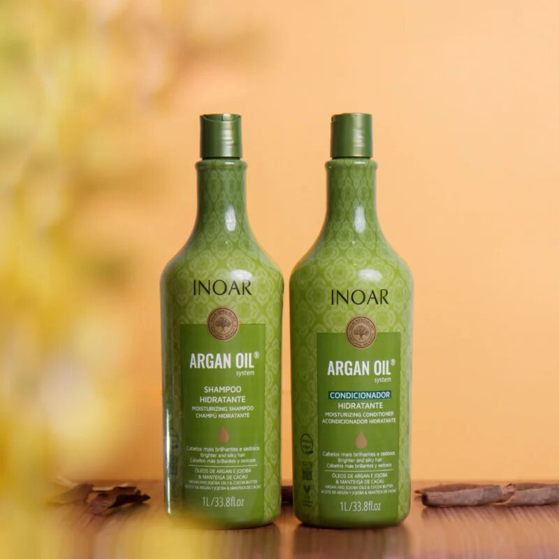 INOAR Argan Oil System šampon za glajenje las 1000 ml
