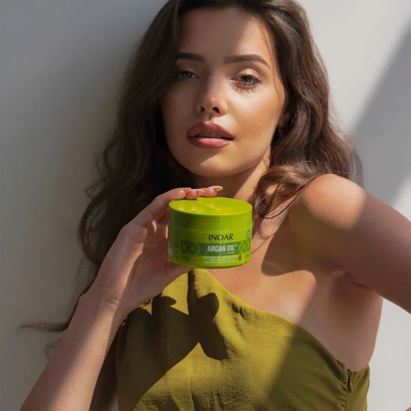 INOAR Argan Oil System vlažilna in gladilna maska za lase 250 g